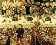 catalan school banquet of herod oil painting